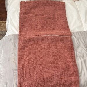 Pottery Barn Pillow Covers- terracotta- no inserts.